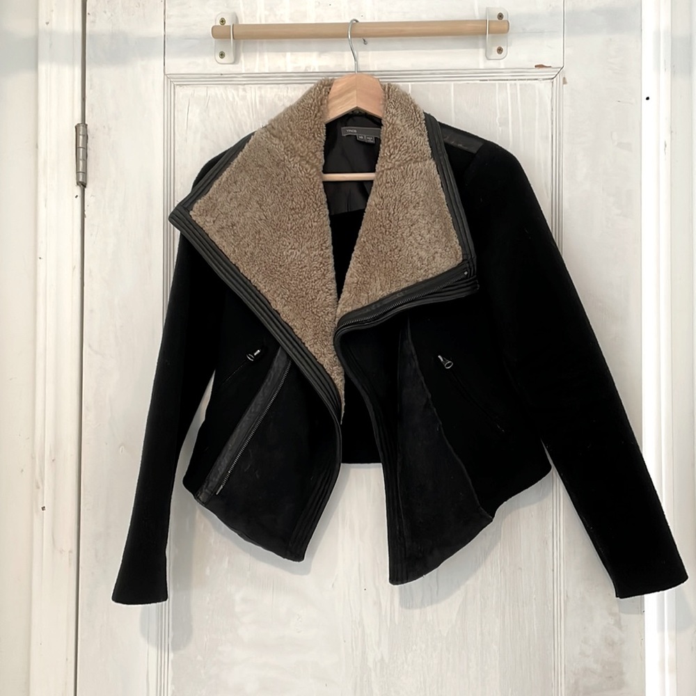 Vince wool and real shearling jacket